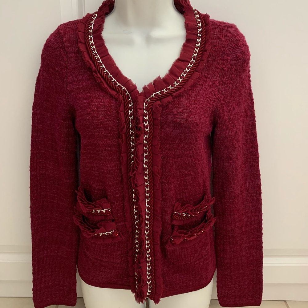 White House Black Market sweater, XS, wine